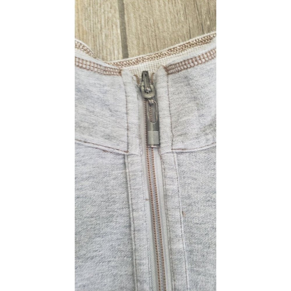Tommy Bahama Jean 1/4 Zip Sweater Men Large Reversible Neutral Tone Long Sleeve - Picture 11 of 12
